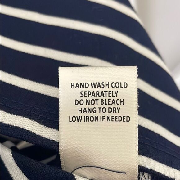 Skies are Blue Navy and White Striped Dress - Picture 4 of 5